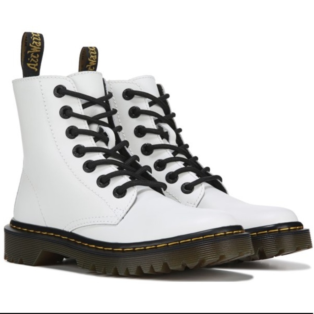 Women’s white doc marten boots